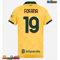 Camisa de Futebol AC Milan Youssouf Fofana #19 Equipamento Alternativo Mulheres 2025-26 Manga Curta